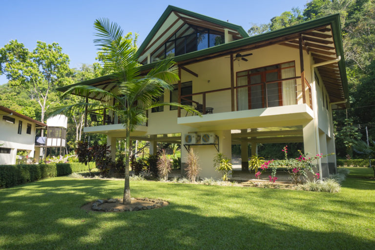 View of rear of house from the backyard