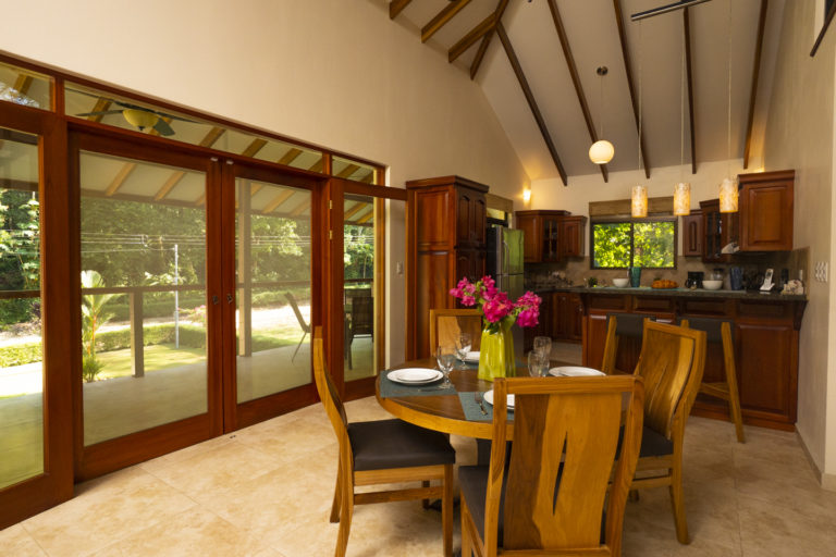Dining area overlooks large front Patio area